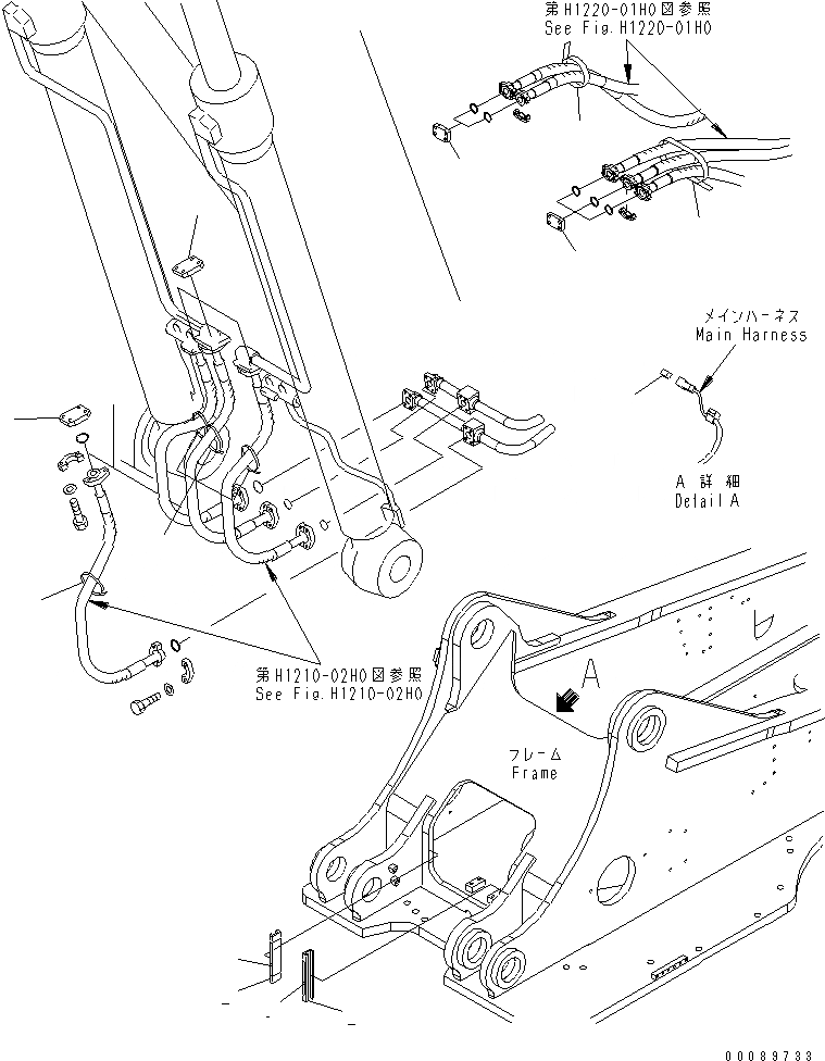 Схема запчастей Komatsu PC450-7E0 - ЭЛЕМЕНТЫ (КУЗОВ)(№-) РАЗНОЕ