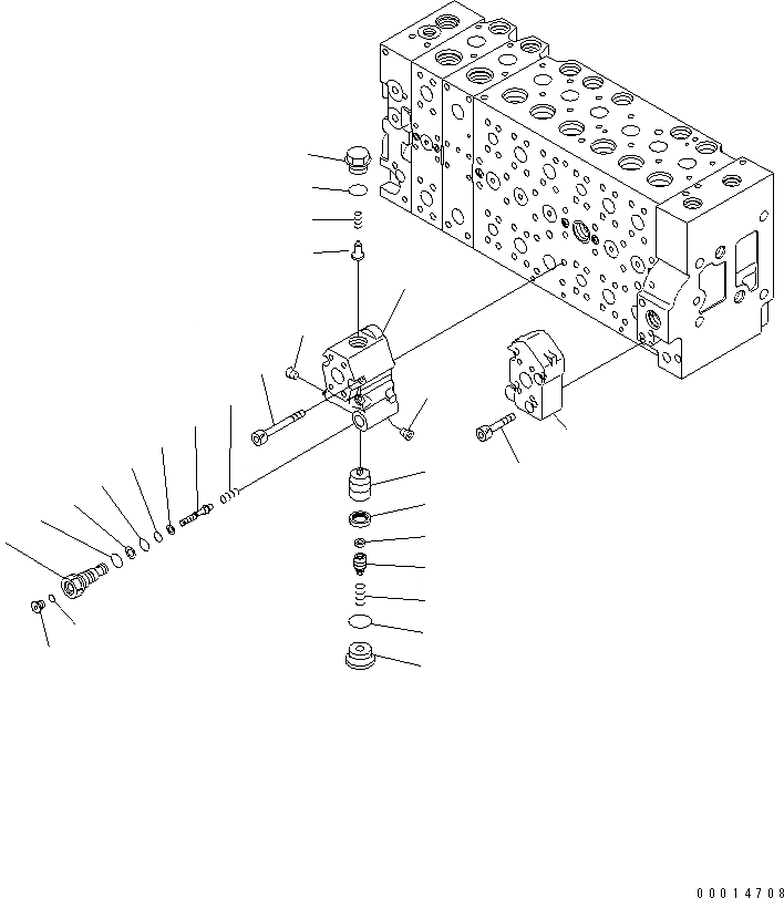Схема запчастей Komatsu PC450-7E0 - ОСНОВН. КЛАПАН (-АКТУАТОР) (/) ОСНОВН. КОМПОНЕНТЫ И РЕМКОМПЛЕКТЫ