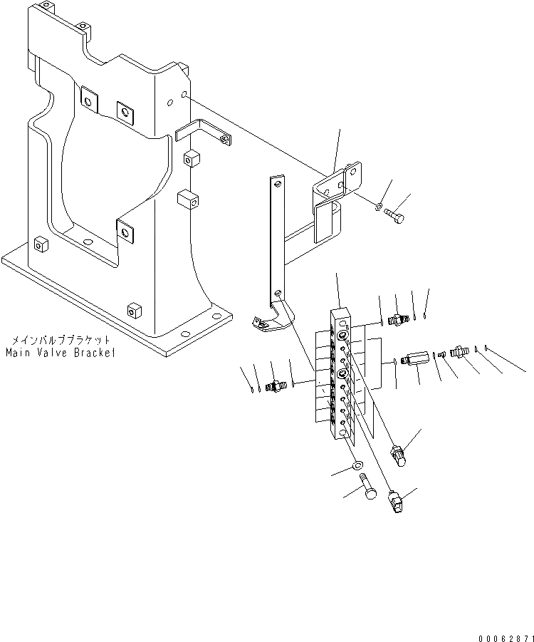 Схема запчастей Komatsu PC450-8 - PRESSURE ПЕРЕКЛЮЧАТЕЛЬ H ГИДРАВЛИКА