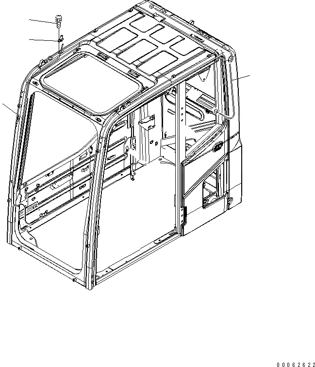 Схема запчастей Komatsu PC450-8 - OPERATORґS КАБИНА (КРЫША ДВОРНИКИ Э/ПРОВОДКА И КРЫША ДВОРНИКИ ОМЫВАТЕЛЬ) (СПЕЦ-Я ДЛЯ РАЗРУШ. ЗДАНИЙ) K OPERATORґS ОБСТАНОВКА И СИСТЕМА УПРАВЛЕНИЯ