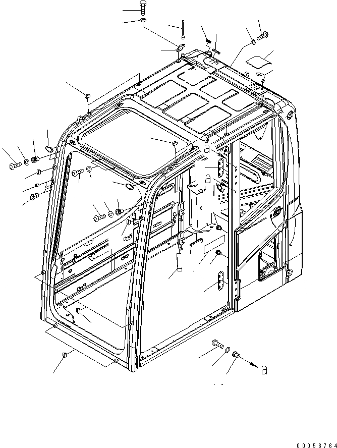 Схема запчастей Komatsu PC450-8 - OPERATORґS КАБИНА (АНТЕННА И GALEO ПЛАСТИНА) (№K-K7) K OPERATORґS ОБСТАНОВКА И СИСТЕМА УПРАВЛЕНИЯ