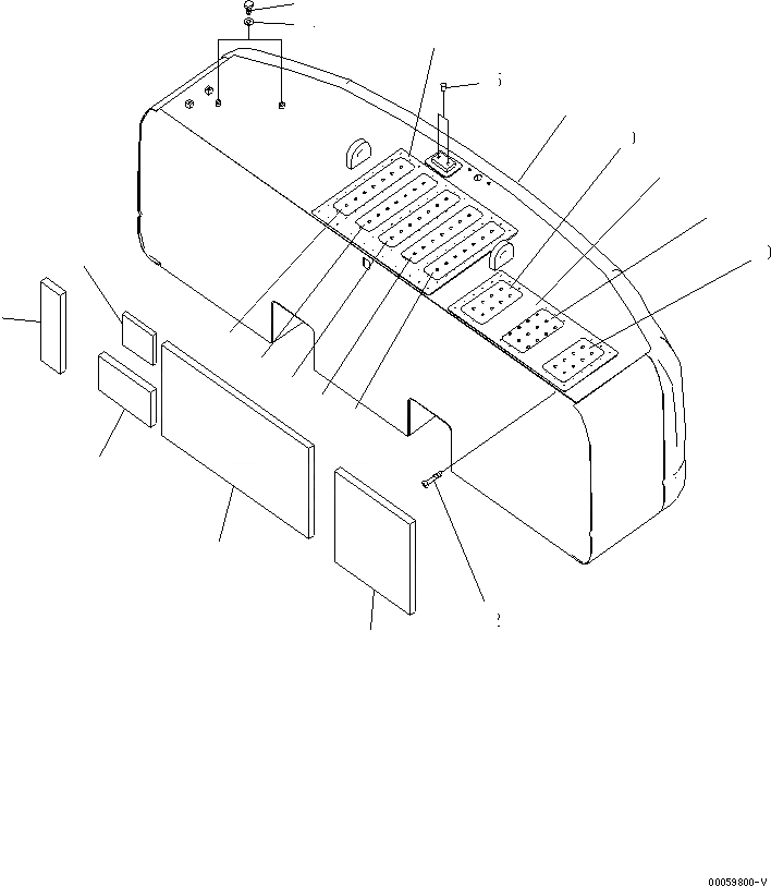 Схема запчастей Komatsu PC450-8 - ПРОТИВОВЕС (9KG) (№K-K7) M ЧАСТИ КОРПУСА