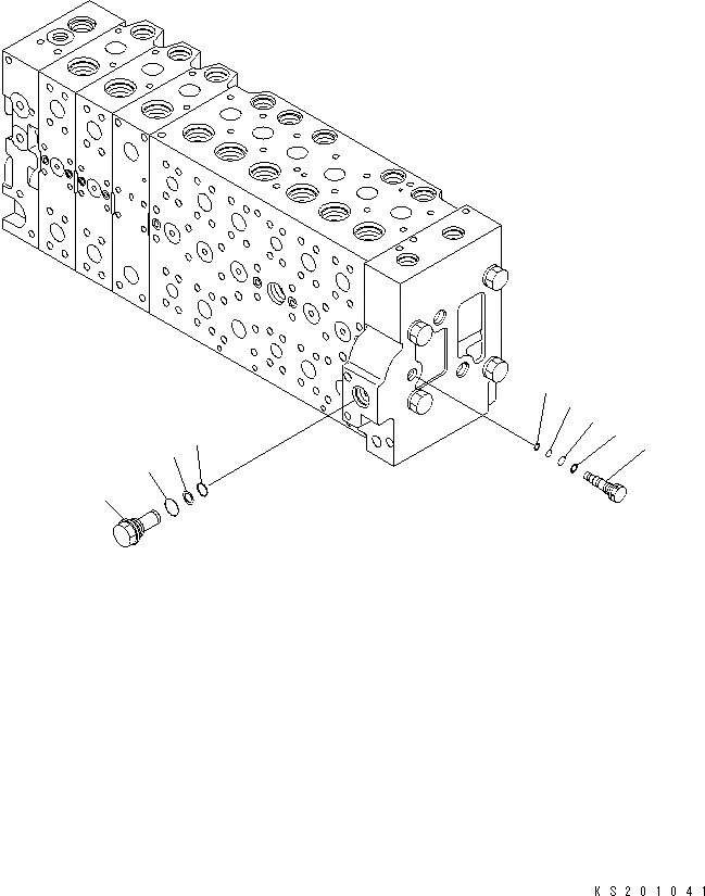 Схема запчастей Komatsu PC450-8 - ОСНОВН. КЛАПАН (-АКТУАТОР) (/) (№K-) Y ОСНОВН. КОМПОНЕНТЫ И РЕМКОМПЛЕКТЫ