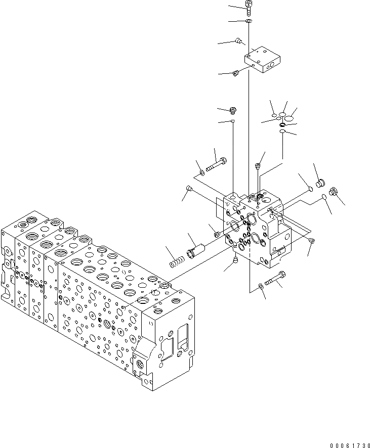 Схема запчастей Komatsu PC450-8 - ОСНОВН. КЛАПАН (-АКТУАТОР) (/) (№K-) Y ОСНОВН. КОМПОНЕНТЫ И РЕМКОМПЛЕКТЫ