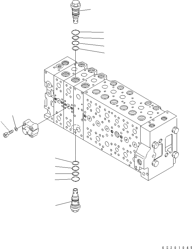 Схема запчастей Komatsu PC450-8 - ОСНОВН. КЛАПАН (-АКТУАТОР) (/) (№K-) Y ОСНОВН. КОМПОНЕНТЫ И РЕМКОМПЛЕКТЫ