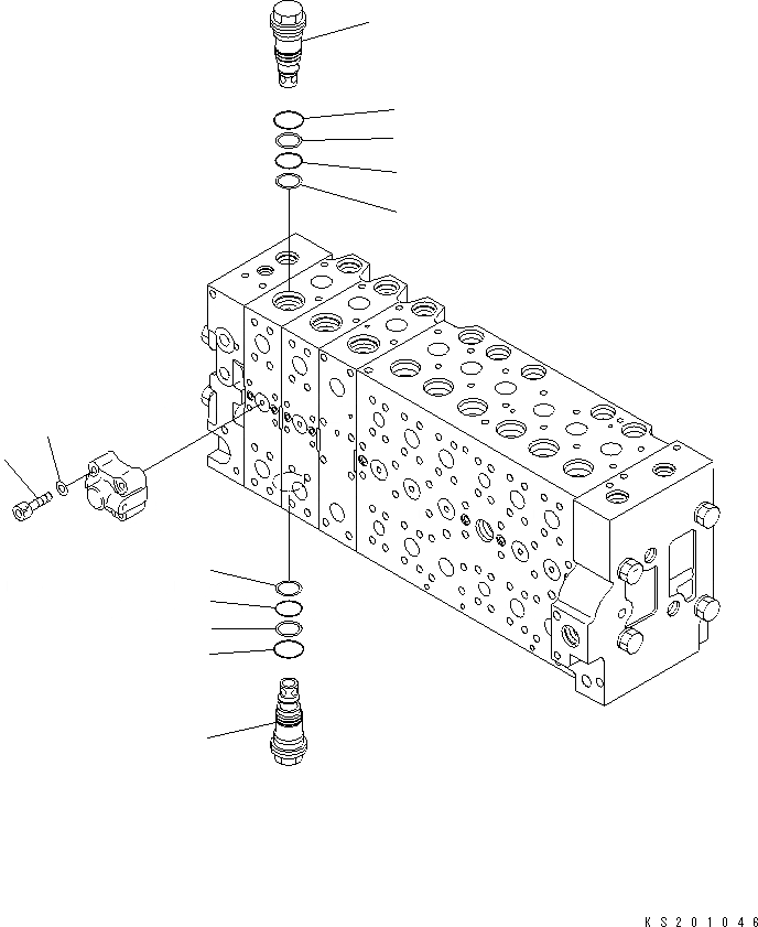 Схема запчастей Komatsu PC450-8 - ОСНОВН. КЛАПАН (-АКТУАТОР) (/) (№K-) Y ОСНОВН. КОМПОНЕНТЫ И РЕМКОМПЛЕКТЫ