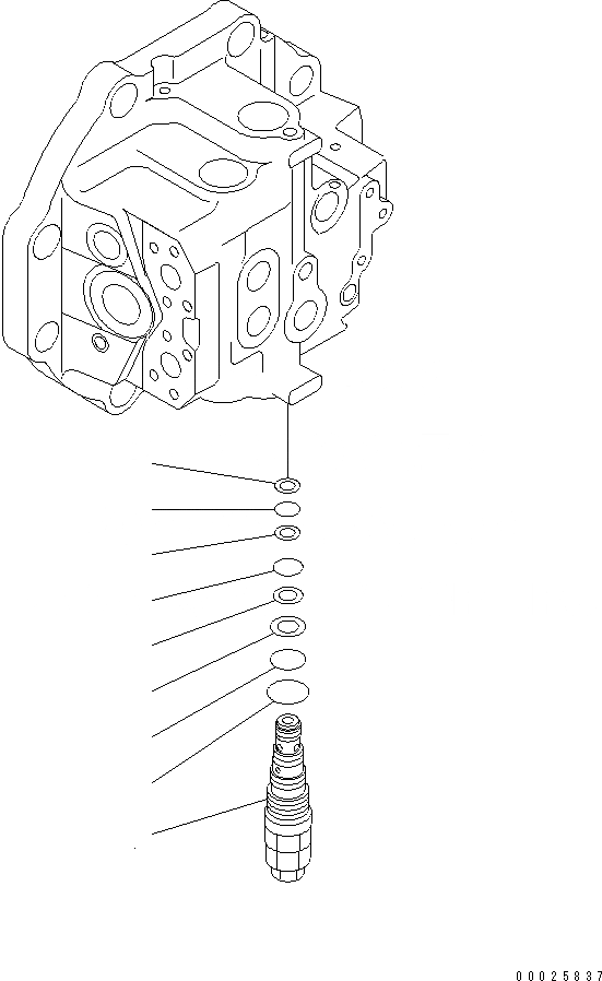 Схема запчастей Komatsu PC450-6 - МОТОР ХОДА (/) ОСНОВН. КОМПОНЕНТЫ И РЕМКОМПЛЕКТЫ