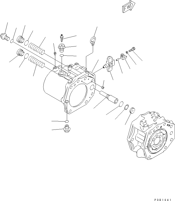 Схема запчастей Komatsu PC450-6K - ОСНОВН. НАСОС (/9) (HPV ++BARO-)(№K-K999) ГИДРАВЛИКА