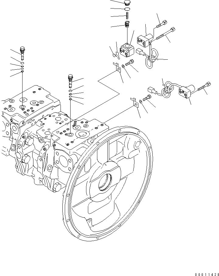 Схема запчастей Komatsu PC450-7 - ПОРШЕНЬ НАСОС (/) ОСНОВН. КОМПОНЕНТЫ И РЕМКОМПЛЕКТЫ