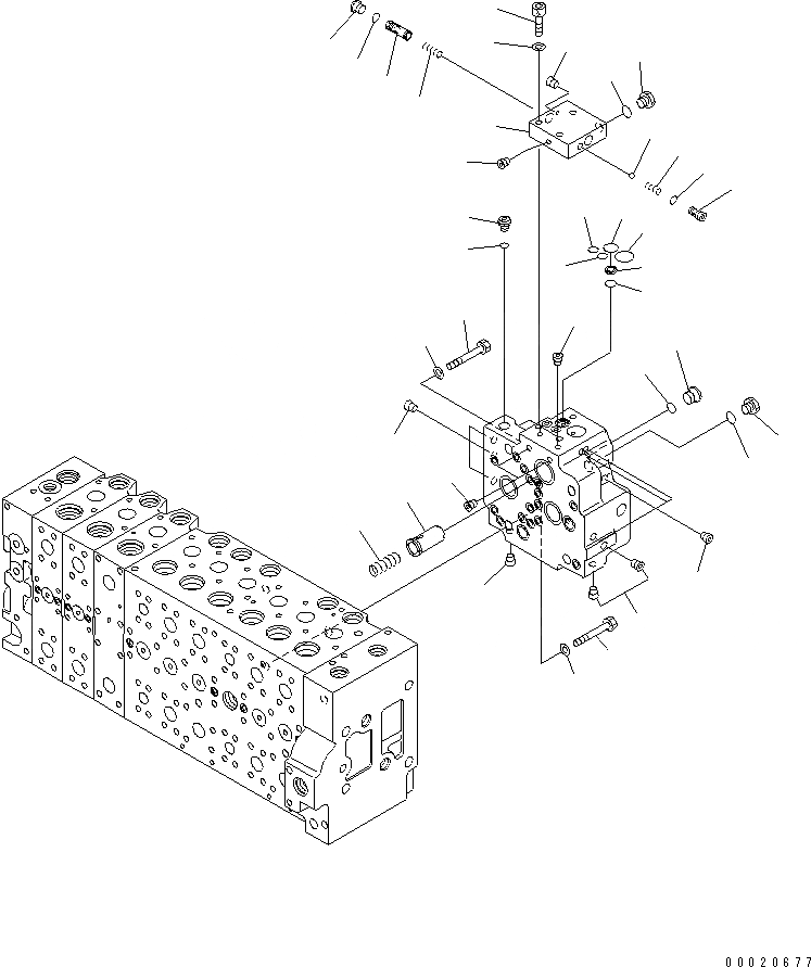 Схема запчастей Komatsu PC450-7 - CONTOROL КЛАПАН (-АКТУАТОР) (/) ОСНОВН. КОМПОНЕНТЫ И РЕМКОМПЛЕКТЫ