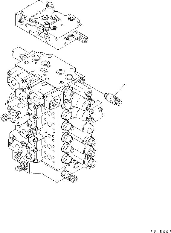 Схема запчастей Komatsu PC450-7-M1 - РАЗГРУЗ. КЛАПАН ( KG/CM) (СЕРВИСНЫЙ КЛАПАН) ГИДРАВЛИКА