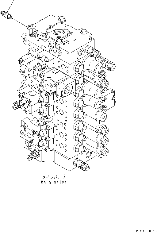 Схема запчастей Komatsu PC450-7-M1 - РАЗГРУЗ. КЛАПАН ( KG/CM) (СЕРВИСНЫЙ КЛАПАН) ГИДРАВЛИКА