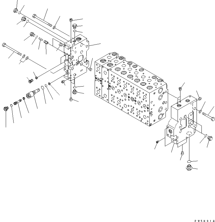 Схема запчастей Komatsu PC450-7K - ОСНОВН. КЛАПАН (-АКТУАТОР) (7/) ОСНОВН. КОМПОНЕНТЫ И РЕМКОМПЛЕКТЫ