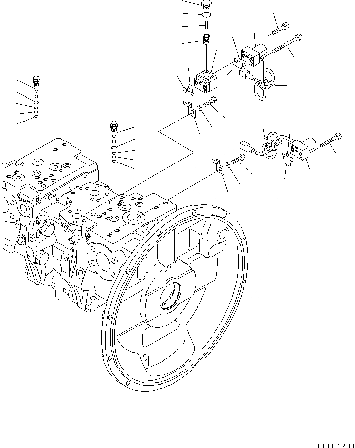 Схема запчастей Komatsu PC450-8 - ОСНОВН. НАСОС (/)(№7-) ОСНОВН. КОМПОНЕНТЫ И РЕМКОМПЛЕКТЫ