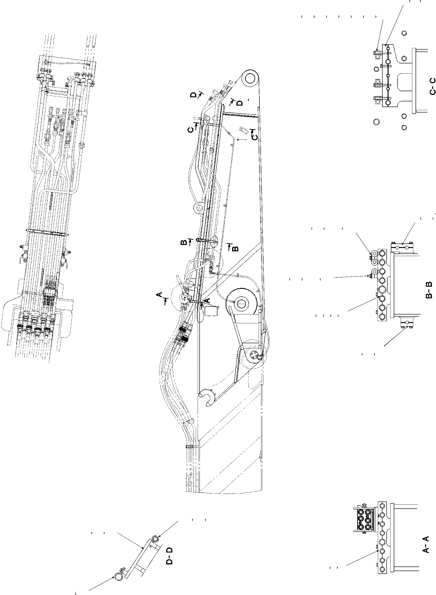 Схема запчастей Komatsu PC450LC-8K HIGH REACH DEMOLITION - 1-Я СТРЕЛА ТРУБЫ КРЕПЛЕНИЕS TABLE OF CONTENTS PC-8 ВЫС. REACH РАЗРУШ. ЗДАНИЙ