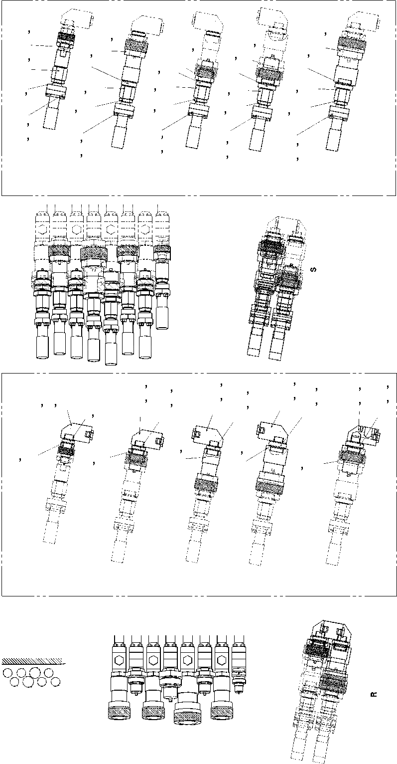 Схема запчастей Komatsu PC450LC-8K HIGH REACH DEMOLITION - 2-Я СТРЕЛА QUICK CHANGE БЛОК(/) TABLE OF CONTENTS PC-8 ВЫС. REACH РАЗРУШ. ЗДАНИЙ