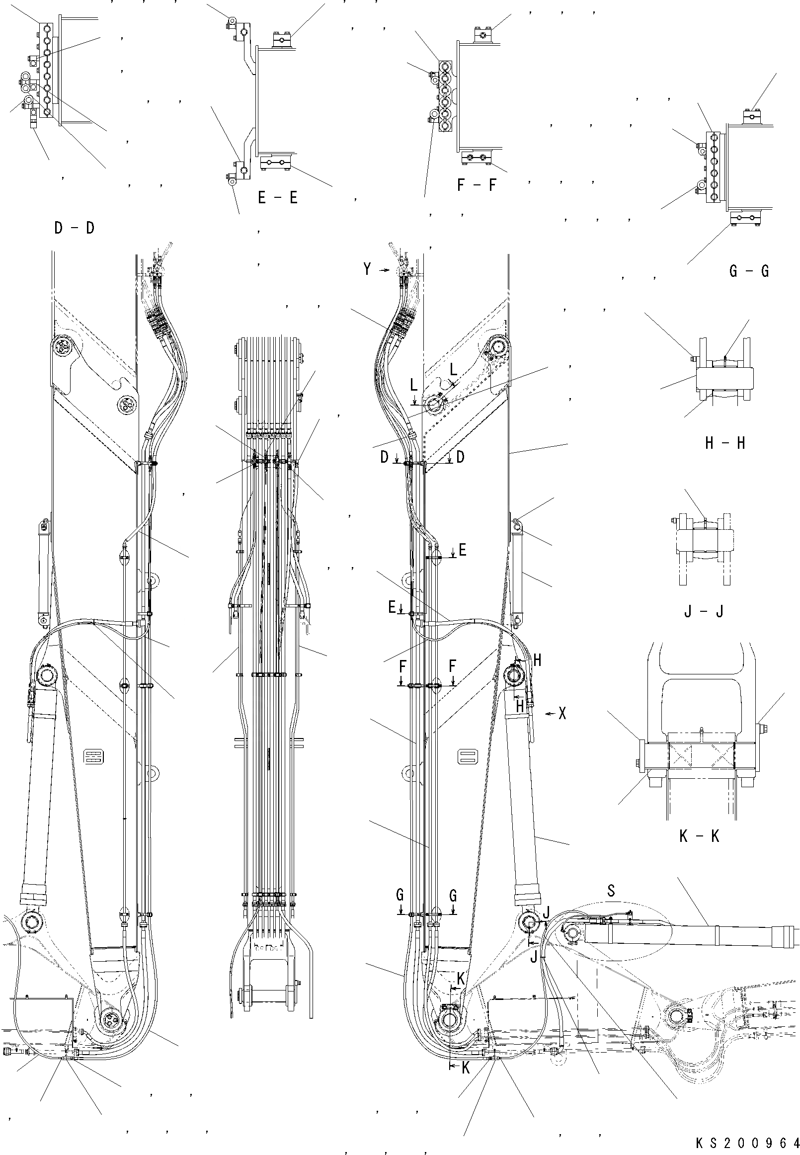 Схема запчастей Komatsu PC450LC-8K HIGH REACH DEMOLITION - 3-Я СТРЕЛА (QC+ПАЛЕЦ И ВТУЛКАS) (№K8-K8) TABLE OF CONTENTS PC-8 ВЫС. REACH РАЗРУШ. ЗДАНИЙ