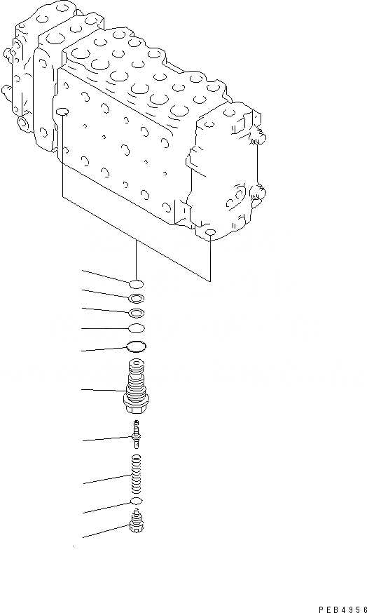 Схема запчастей Komatsu PC450LC-6 - ОСНОВН. КЛАПАН (-АКТУАТОР) (/) ОСНОВН. КОМПОНЕНТЫ И РЕМКОМПЛЕКТЫ