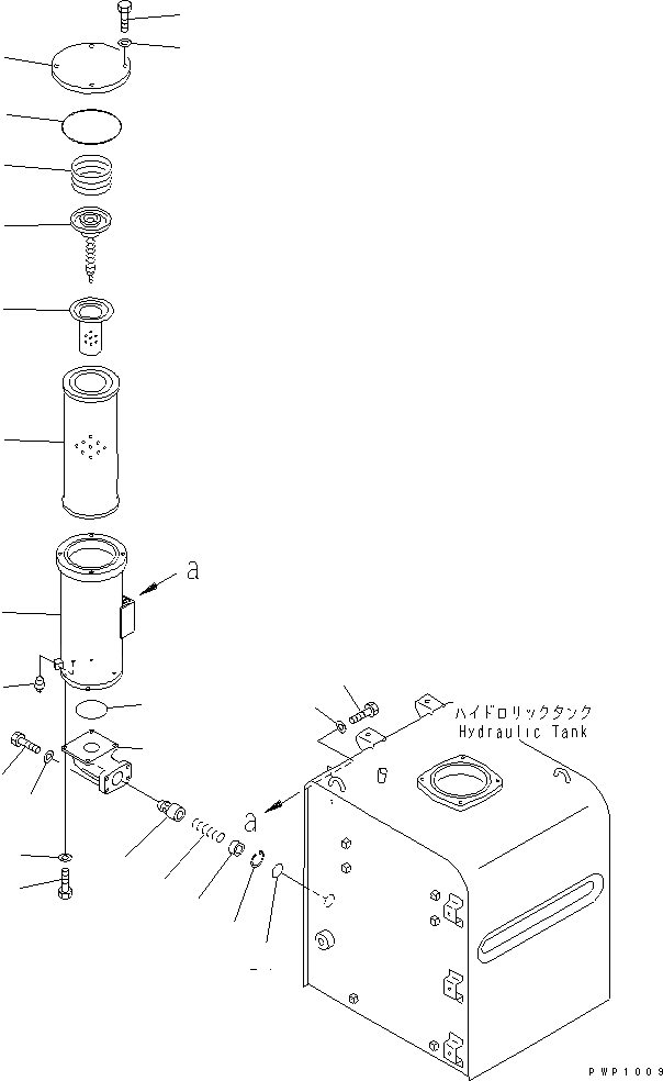Схема запчастей Komatsu PC450LC-6K - ГИДР. БАК. (ФИЛЬТР.)(№K-) ГИДРАВЛИКА