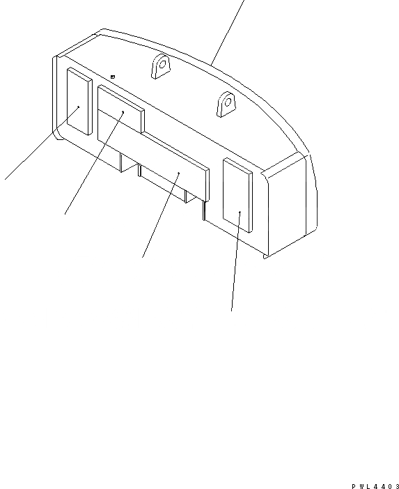 Схема запчастей Komatsu PC450LC-6K - ПРОТИВОВЕС(№K-) ЧАСТИ КОРПУСА