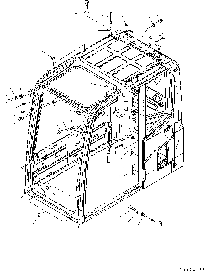 Схема запчастей Komatsu PC450LCHD-8 - OPERATORґS КАБИНА (АНТЕННА И GALEO ПЛАСТИНА) (№K8-) K OPERATORґS ОБСТАНОВКА И СИСТЕМА УПРАВЛЕНИЯ