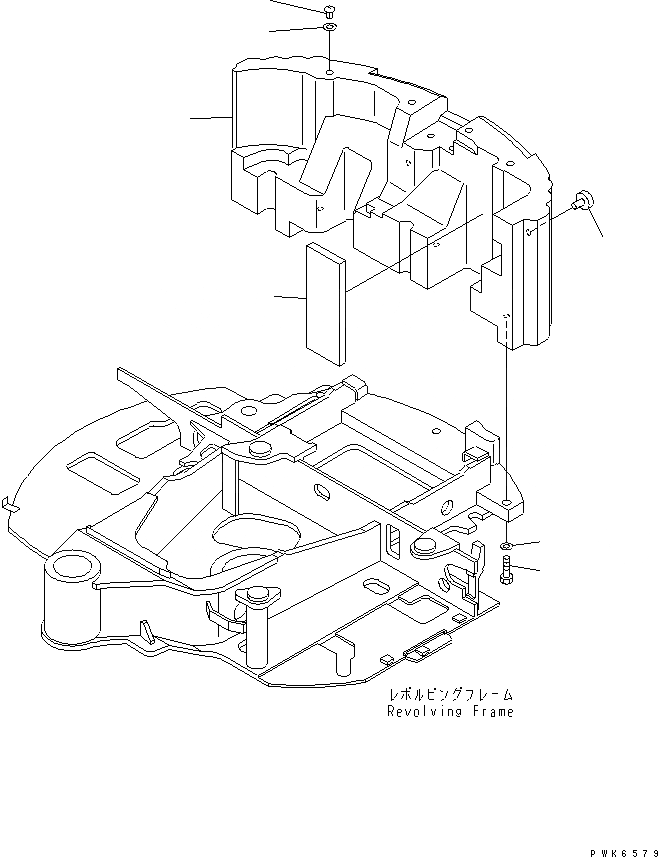 Схема запчастей Komatsu PC45MR-1 - ПРОТИВОВЕС (7KG)(№-) ЧАСТИ КОРПУСА