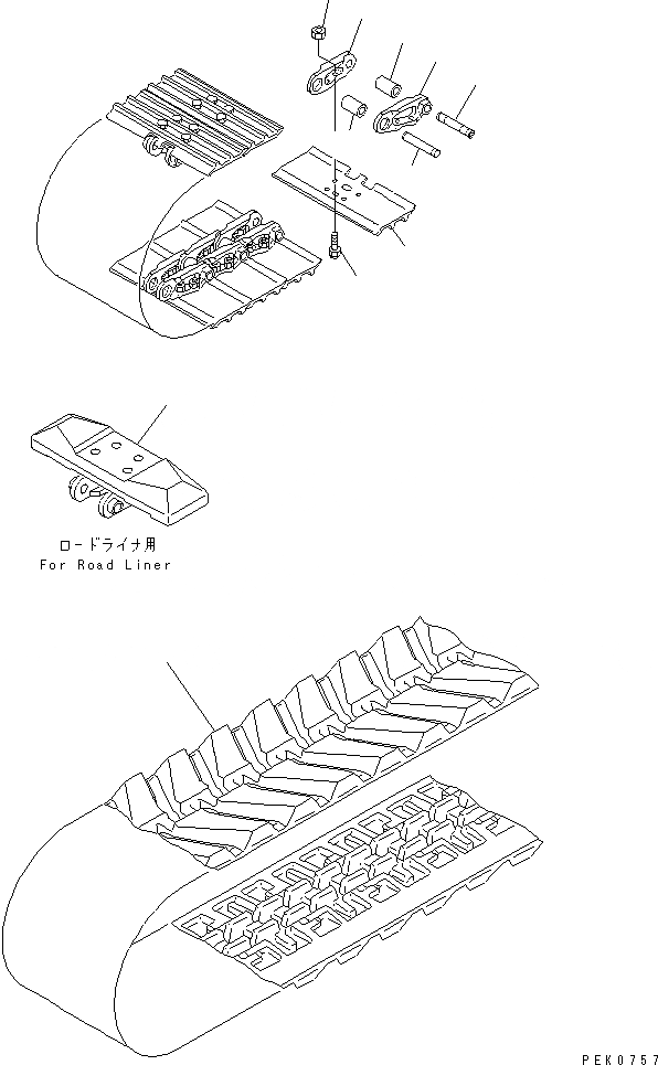 Схема запчастей Komatsu PC45MR-1 - ГУСЕНИЦЫ КАТАЛОГИ ЗЧ