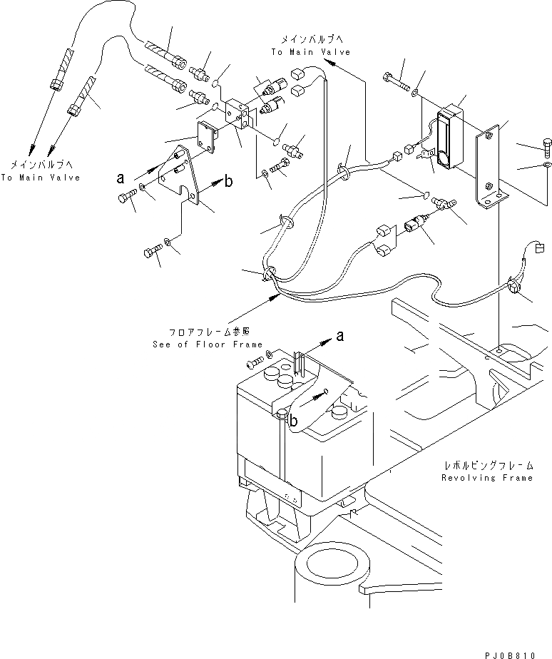 Схема запчастей Komatsu PC45MRX-1 - СИГНАЛ ХОДА(№-) ЭЛЕКТРИКА