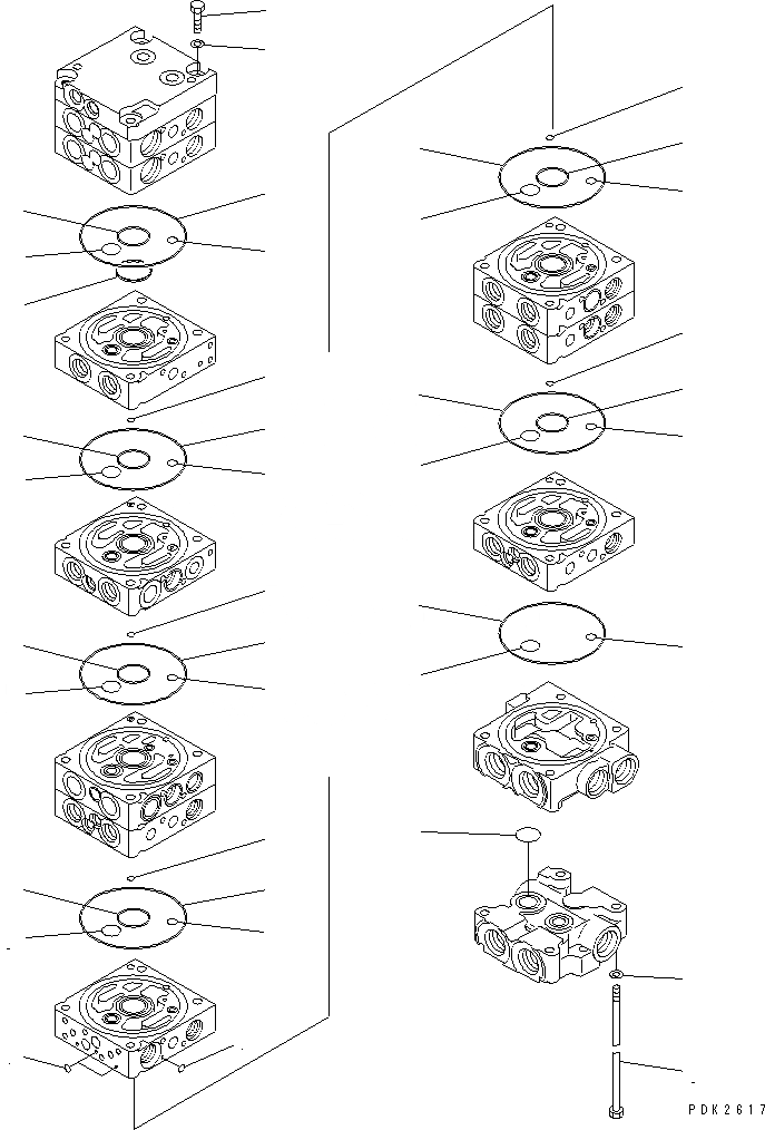 Схема запчастей Komatsu PC45R-8 - ОСНОВН. КЛАПАН (-КЛАПАН) (/7) ОСНОВН. КОМПОНЕНТЫ И РЕМКОМПЛЕКТЫ