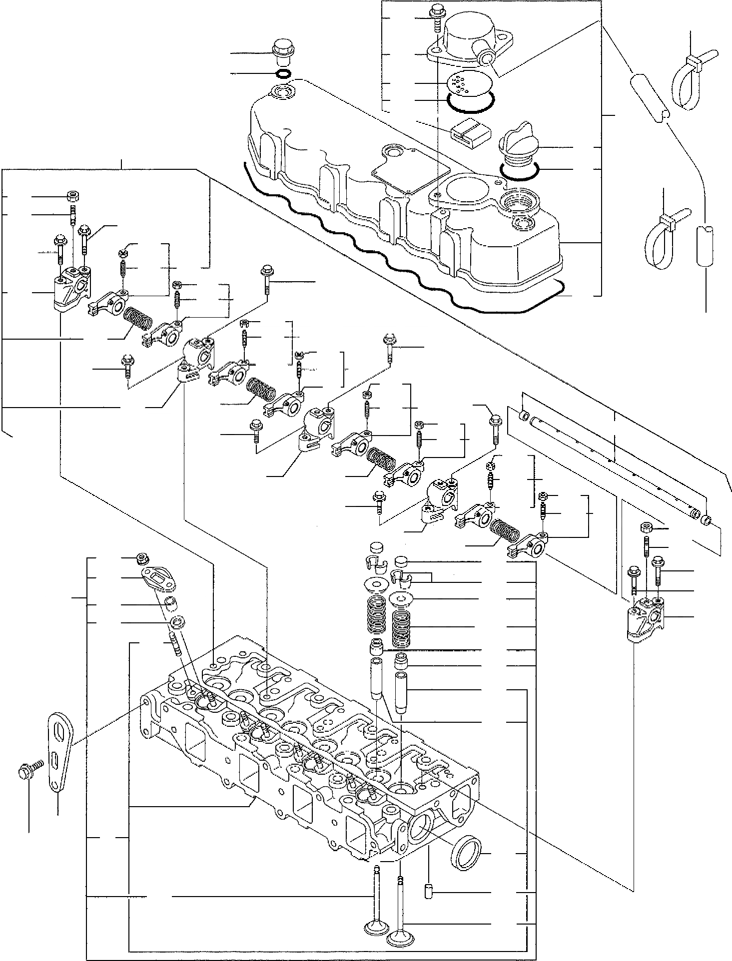 Схема запчастей Komatsu PC45R-8 - ГОЛОВКА ЦИЛИНДРОВ ДВИГАТЕЛЬ