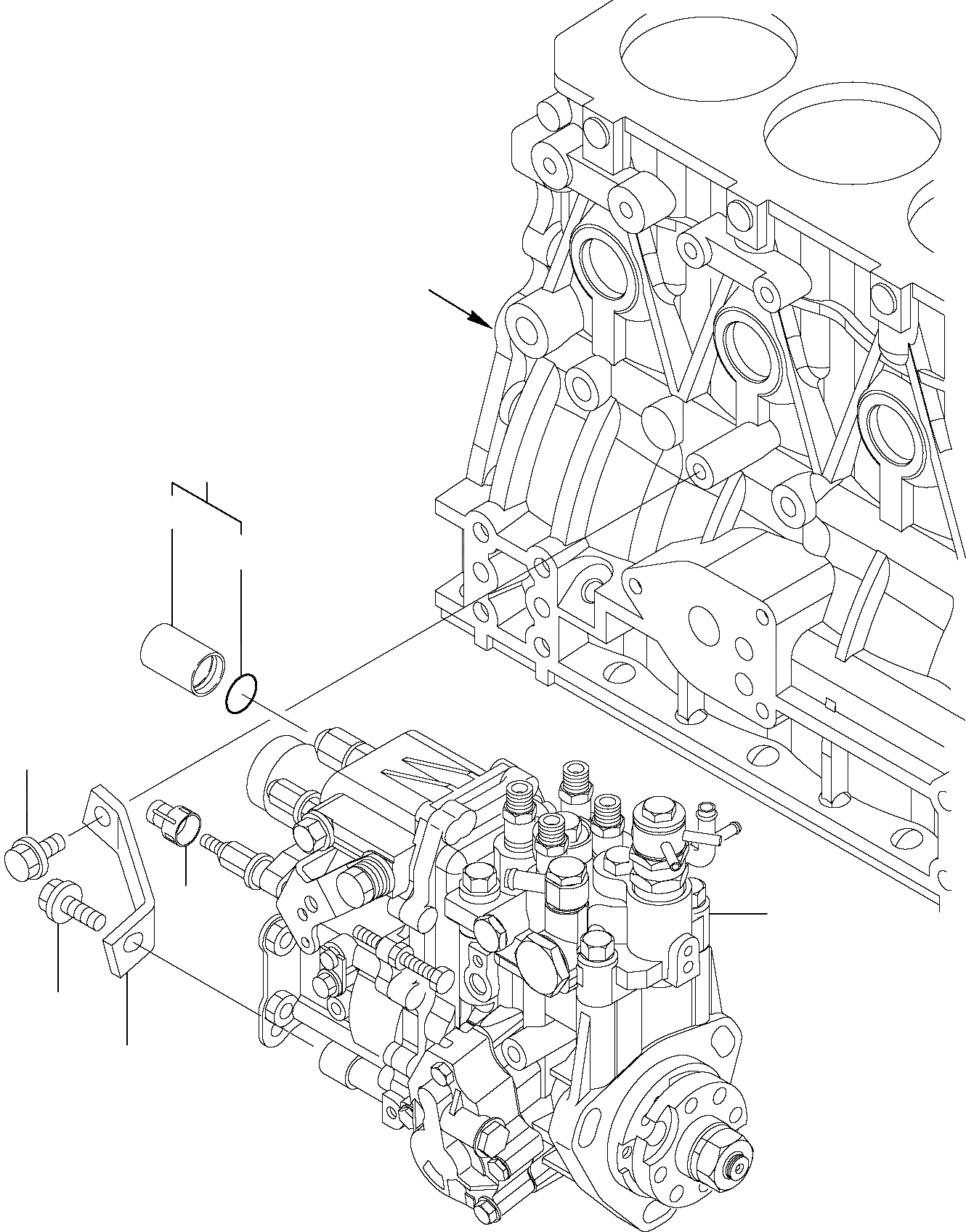 Схема запчастей Komatsu PC45R-8 - ТОПЛ. НАСОС ДВИГАТЕЛЬ