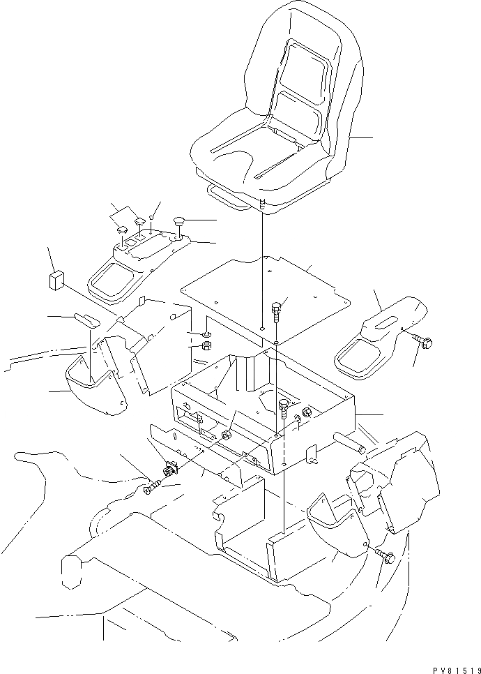 Схема запчастей Komatsu PC50FR-2 - СИДЕНЬЕ ОПЕРАТОРА И СИДЕНЬЕ КРЕПЛЕНИЕ КАБИНА ОПЕРАТОРА И СИСТЕМА УПРАВЛЕНИЯ