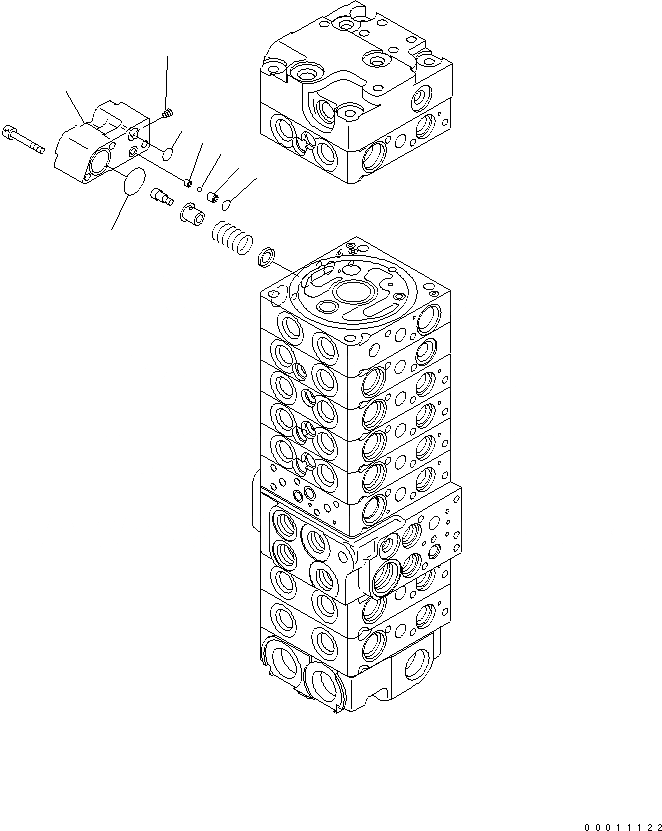 Схема запчастей Komatsu PC50MR-2 - ОСНОВН. КЛАПАН (9-КЛАПАН) (9/) ОСНОВН. КОМПОНЕНТЫ И РЕМКОМПЛЕКТЫ