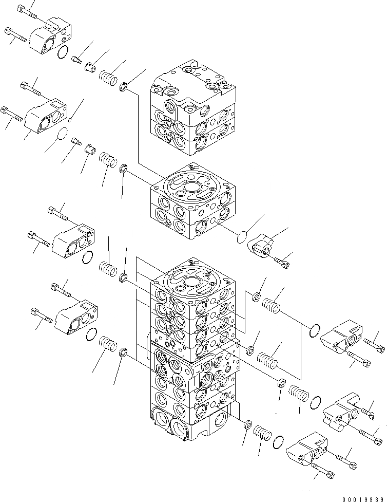 Схема запчастей Komatsu PC50MR-2 - ОСНОВН. КЛАПАН (-КЛАПАН) (ДЛЯ POWER ANLGLE ОТВАЛ) (/) ОСНОВН. КОМПОНЕНТЫ И РЕМКОМПЛЕКТЫ