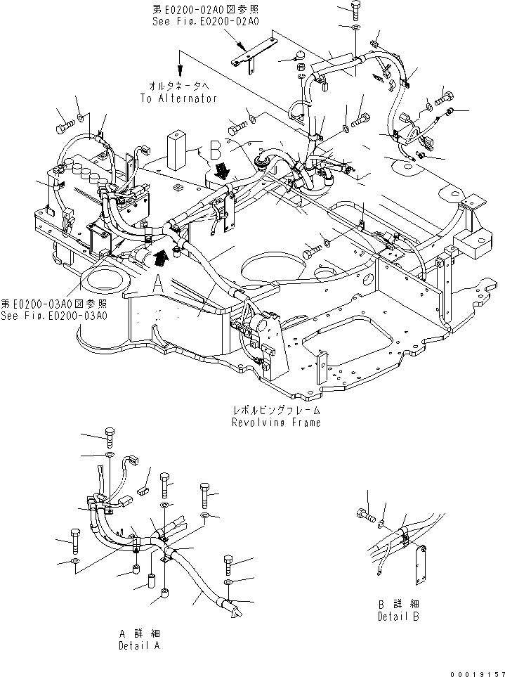 Схема запчастей Komatsu PC50MR-2 - ЭЛЕКТРОПРОВОДКА (Э/ПРОВОДКА) (/) ЭЛЕКТРИКА