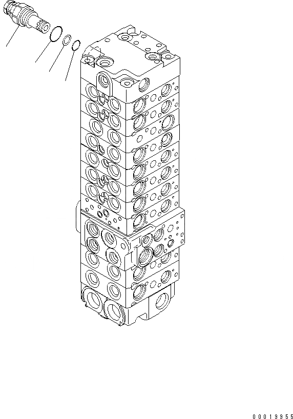 Схема запчастей Komatsu PC50MR-2 - ОСНОВН. КЛАПАН (-КЛАПАН) (/) ОСНОВН. КОМПОНЕНТЫ И РЕМКОМПЛЕКТЫ