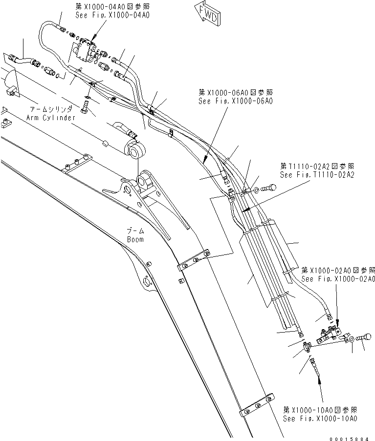 Схема запчастей Komatsu PC50MR-2-AC - РУКОЯТЬ CRANE (ЦИЛИНДР РУКОЯТИ/) СПЕЦ. ОПЦИИ