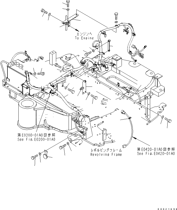 Схема запчастей Komatsu PC50MR-2 - ЭЛЕКТРОПРОВОДКА (Э/ПРОВОДКА) (/) (ДЛЯ СТРАН ЕС) ЭЛЕКТРИКА