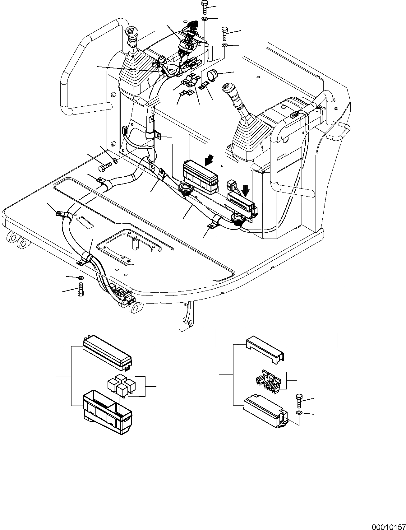 Схема запчастей Komatsu PC50MR-2 - ЭЛЕКТРИКА (ПЛАТФОРМА ЛИНИЯ) КОМПОНЕНТЫ ДВИГАТЕЛЯ И ЭЛЕКТРИКА