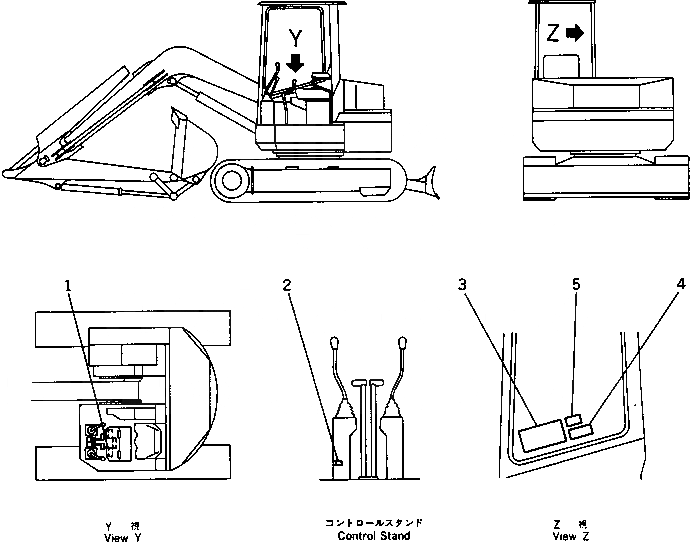 Схема запчастей Komatsu PC50UU-1 - МАРКИРОВКА (ЯПОН.) ( WAY SHIFT PATTERN СПЕЦ-Я.) МАРКИРОВКА¤ ИНСТРУМЕНТ И РЕМКОМПЛЕКТЫ