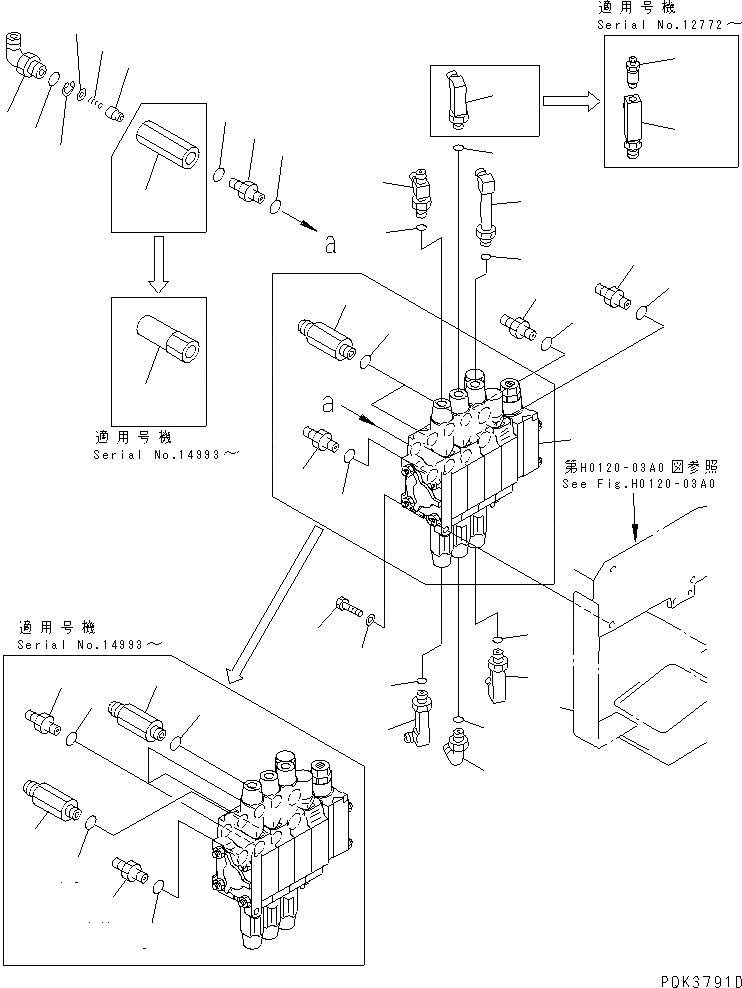 Схема запчастей Komatsu PC50UU-2 - ОСНОВН. КЛАПАН (КРЕПЛЕНИЕ И ПАТРУБОК) (ДЛЯ КЛАПАН ЛЕВ.)          (НАКЛОНЯЕМ. МЕХАНИЧ. ANGLE) ГИДРАВЛИКА