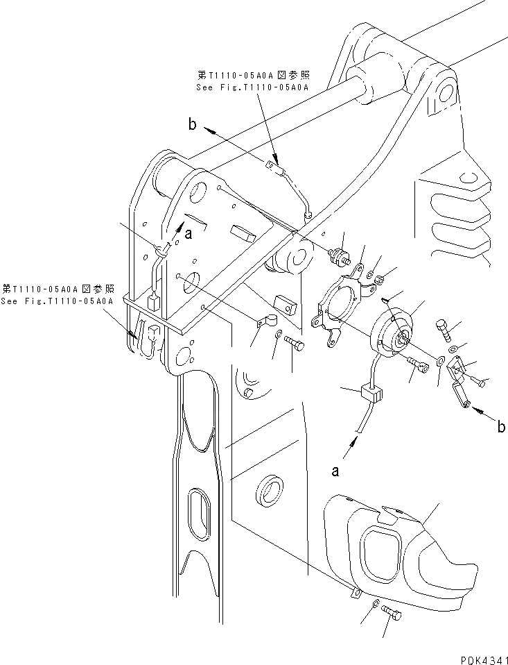 Схема запчастей Komatsu PC50UU-2 - РУКОЯТЬ (БЕЗОПАСН. ОБОРУД-Е) (ДЛЯ МОЛОТА РУКОЯТЬ)(№-) РАБОЧЕЕ ОБОРУДОВАНИЕ