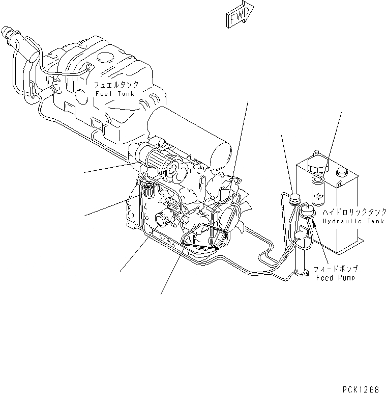 Схема запчастей Komatsu PC50UU-2 - ЭЛЕМЕНТ И V-РЕМЕНЬ(№99-) КАТАЛОГИ ЗЧ