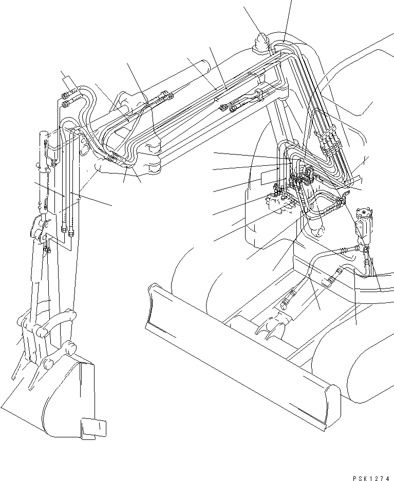 Схема запчастей Komatsu PC50UU-2 - ШЛАНГИ РАБОЧ. ОБОРУД-Я (UU) (ДЛЯ ТЕЛЕСКОПИЧЕСК. РУКОЯТЬ) КАТАЛОГИ ЗЧ