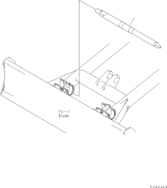 Схема запчастей Komatsu PC50UU-2 - ГИДРОМОЛОТ РУКОЯТЬ (CHISEL)(№-) КАТАЛОГИ ЗЧ