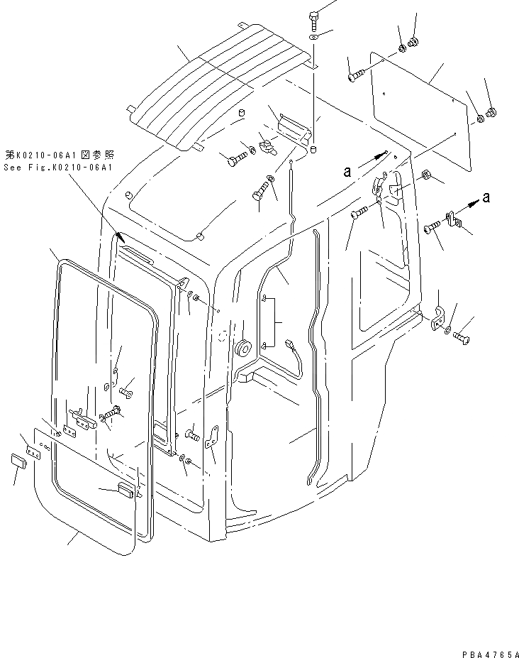 Схема запчастей Komatsu PC50UU-2 - КАБИНА (КОРПУС) (ДЛЯ TBG И EC СПЕЦ-Я.)(№97-88) КАБИНА ОПЕРАТОРА И СИСТЕМА УПРАВЛЕНИЯ