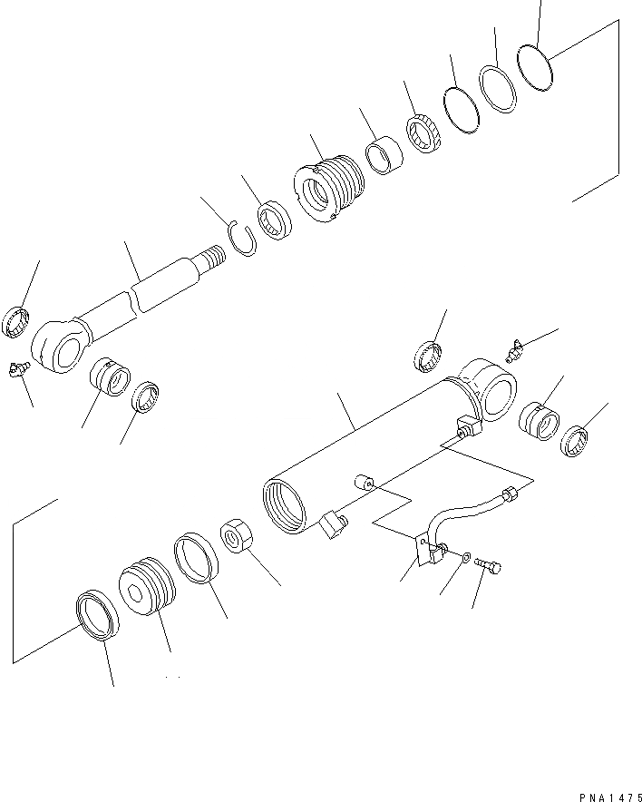 Схема запчастей Komatsu PC50UU-2 - СТРЕЛА OFFSET CYLINDR (ВНУТР. ЧАСТИ) ОСНОВН. КОМПОНЕНТЫ И РЕМКОМПЛЕКТЫ