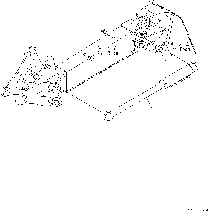 Схема запчастей Komatsu PC58UU-3 - OFFSET ЦИЛИНДР (СЕВ. АМЕРИКА СПЕЦ-Я.) РАБОЧЕЕ ОБОРУДОВАНИЕ