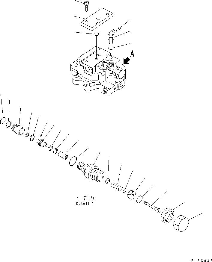 Схема запчастей Komatsu PC58UU-3 - МОТОР ПОВОРОТА (/) ОСНОВН. КОМПОНЕНТЫ И РЕМКОМПЛЕКТЫ