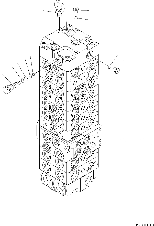 Схема запчастей Komatsu PC58UU-3 - ОСНОВН. КЛАПАН (9-КЛАПАН) (9/) (ДЛЯ НАКЛОНЯЕМ. MECHA ОТВАЛ С ИЗМ. УГЛОМ ПОВОРОТА)(№88-) ОСНОВН. КОМПОНЕНТЫ И РЕМКОМПЛЕКТЫ